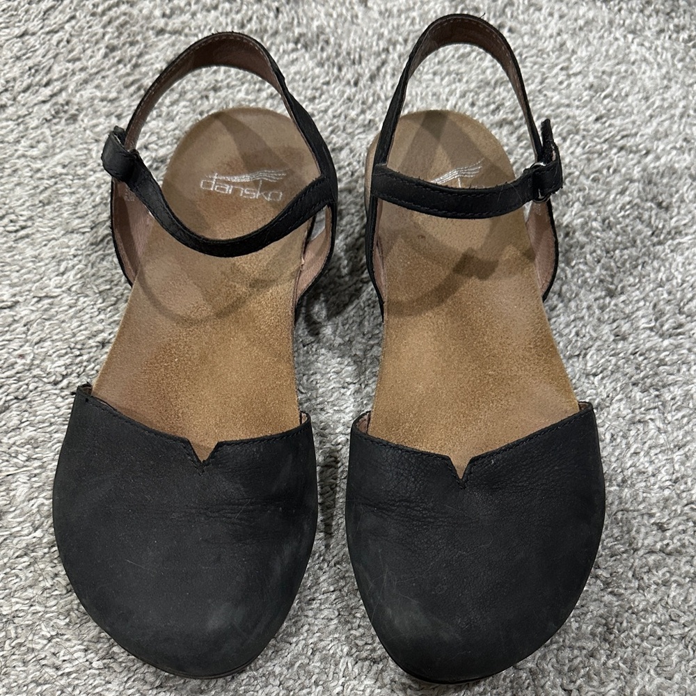 Dansko Women's Black Sandals 37